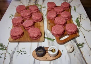 One-third pound beef patties box product photo from IDA Meats